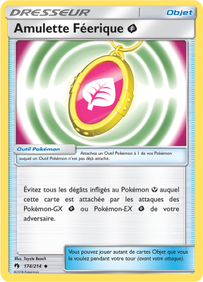 Carte Pokémon Amulette Féerique Plante 174/214 Peu commune Tonnerre Perdu