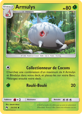 Carte Pokémon Armulys 25/214 Peu commune Tonnerre Perdu