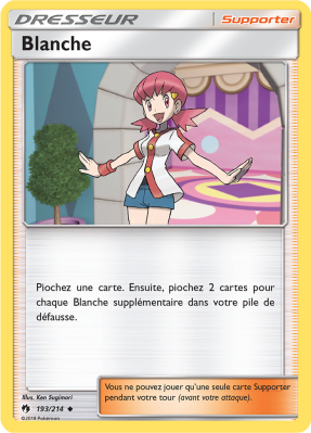 Carte Pokémon Blanche 193/214 Peu commune Tonnerre Perdu