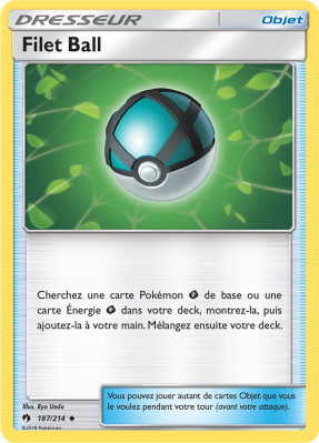 Carte Pokémon Filet Ball 187/214 Peu commune Tonnerre Perdu