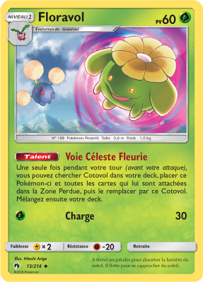 Carte Pokémon Floravol 13/214 Peu commune Tonnerre Perdu