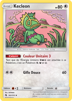 Carte Pokémon Kecleon 162/214 Peu commune Tonnerre Perdu