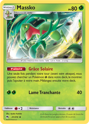 Carte Pokémon Massko 21/214 Peu commune Tonnerre Perdu