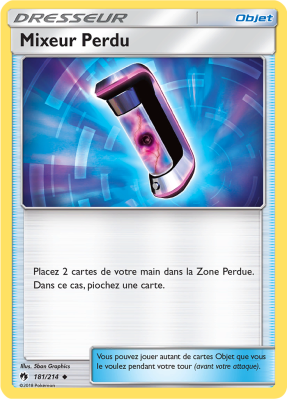 Carte Pokémon Mixeur Perdu 181/214 Peu commune Tonnerre Perdu