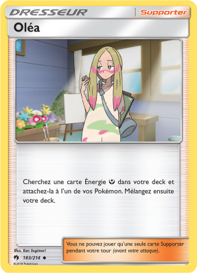 Carte Pokémon Oléa 183/214 Peu commune Tonnerre Perdu