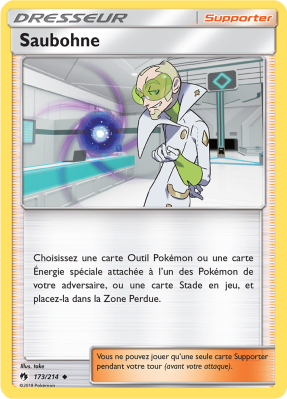 Carte Pokémon Saubohne 173/214 Peu commune Tonnerre Perdu
