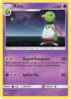 Carte Pokémon Xatu 88/214 Peu commune Tonnerre Perdu