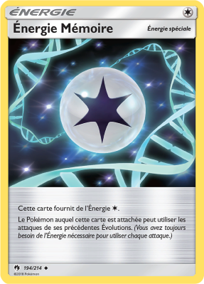 Carte Pokémon Énergie Mémoire 194/214 Peu commune Tonnerre Perdu
