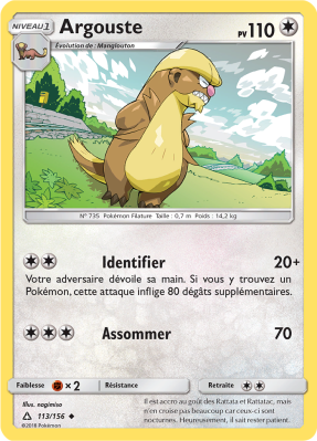 Carte Pokémon Argouste 113/156 Peu commune Ultra-Prisme