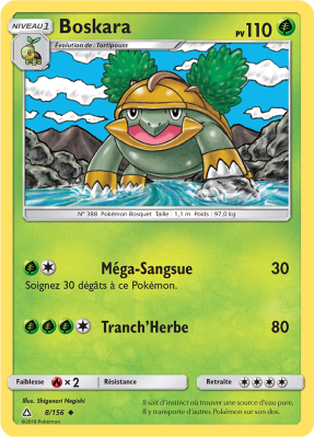 Carte Pokémon Boskara 8/156 Peu commune Ultra-Prisme
