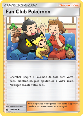 Carte Pokémon Fan Club Pokémon 133/156 Peu commune Ultra-Prisme