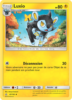 Carte Pokémon Luxio 47/156 Peu commune Ultra-Prisme