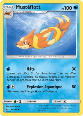 Carte Pokémon Mustéflott 36/156 Peu commune Ultra-Prisme