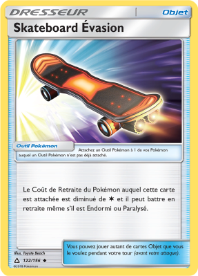 Carte Pokémon Skateboard Évasion 122/156 Peu commune Ultra-Prisme