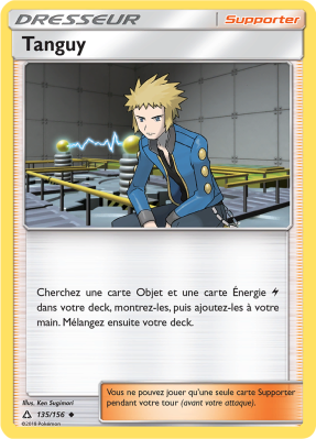 Carte Pokémon Tanguy 135/156 Peu commune Ultra-Prisme