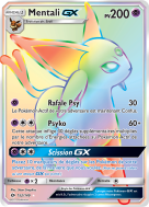 Carte Pokémon Mentali-GX 152/149 Rainbow Soleil et Lune (JCC)