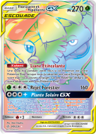 Carte Pokémon Florizarre et Vipélierre-GX 249/236 Rainbow Éclipse Cosmique