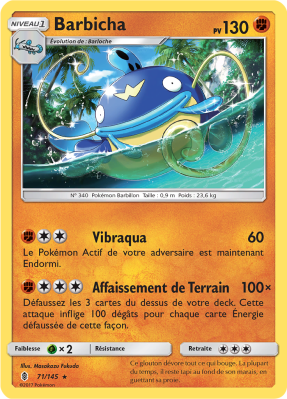 Carte Pokémon Barbicha 71/145 Rare Gardiens Ascendants