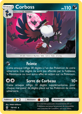 Carte Pokémon Corboss 79/145 Rare Gardiens Ascendants
