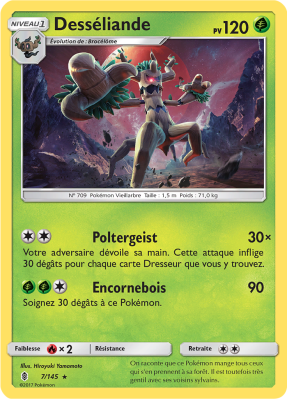 Carte Pokémon Desséliande 7/145 Rare Gardiens Ascendants