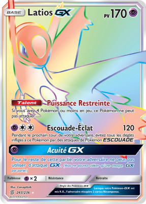 Carte Pokémon Latios-GX 243/236 Rainbow Harmonie des Esprits