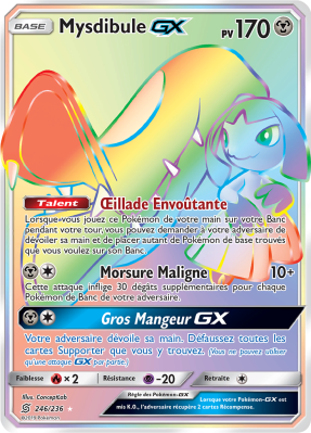 Carte Pokémon Mysdibule-GX 246/236 Rainbow Harmonie des Esprits