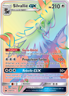 Carte Pokémon Silvallié-GX 119/111 Rainbow Invasion Carmin
