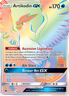 Carte Pokémon Artikodin-GX 171/168 Rainbow Tempête Céleste