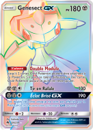Carte Pokémon Genesect-GX 224/214 Rainbow Tonnerre Perdu