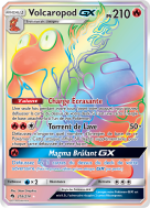 Carte Pokémon Volcaropod-GX 218/214 Rainbow Tonnerre Perdu