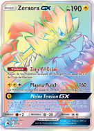 Carte Pokémon Zeraora-GX 221/214 Rainbow Tonnerre Perdu