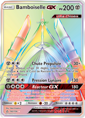 Carte Pokémon Bamboiselle-GX 162/156 Rainbow Ultra-Prisme