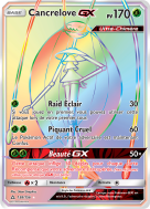 Carte Pokémon Cancrelove-GX 158/156 Rainbow Ultra-Prisme