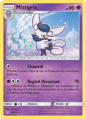 Carte Pokémon Mistigrix 80/214 Rare Alliance Infaillible