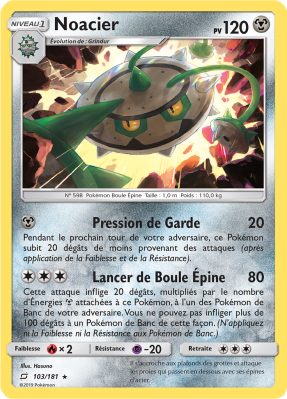 Carte Pokémon Noacier 103/181 Rare Duo de Choc