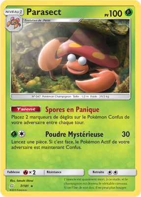 Carte Pokémon Parasect 7/181 Rare Duo de Choc
