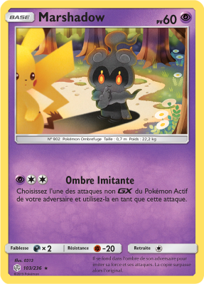 Carte Pokémon Marshadow 103/236 Rare Éclipse Cosmique