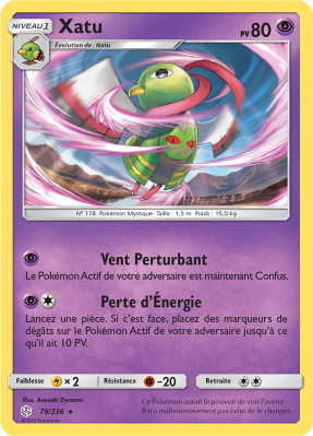 Carte Pokémon Xatu 79/236 Rare Éclipse Cosmique