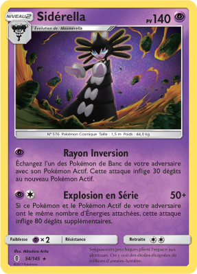 Carte Pokémon Sidérella 54/145 Rare Gardiens Ascendants
