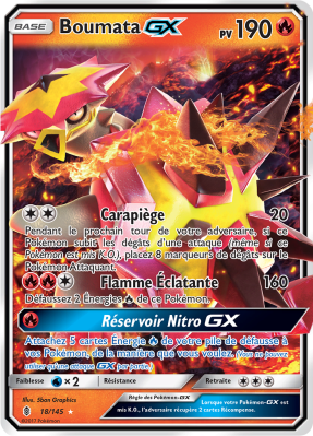 Carte Pokémon Boumata-GX 18/145 Ultra Rare Gardiens Ascendants