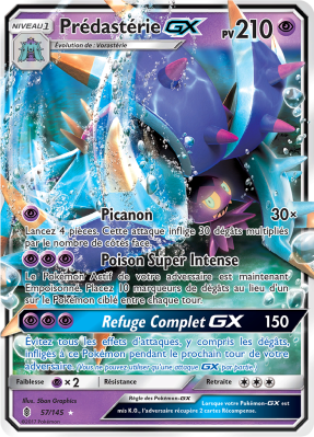 Carte Pokémon Prédastérie-GX 57/145 Ultra Rare Gardiens Ascendants