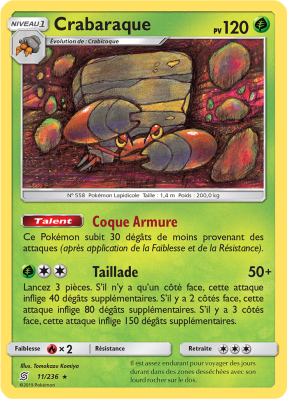 Carte Pokémon Crabaraque 11/236 Rare Harmonie des Esprits