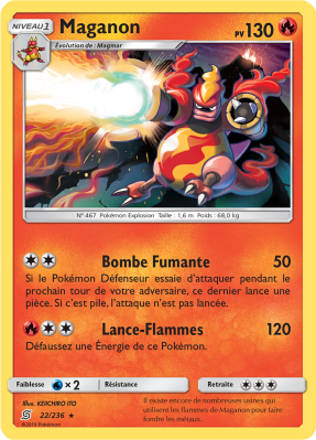 Carte Pokémon Maganon 22/236 Rare Harmonie des Esprits