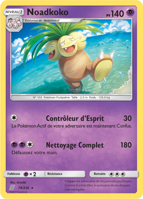Carte Pokémon Noadkoko 74/236 Rare Harmonie des Esprits