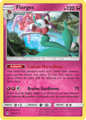 Carte Pokémon Florges 86/131 Rare Lumière Interdite