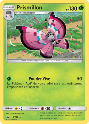 Carte Pokémon Prismillon 8/131 Rare Lumière Interdite