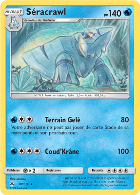 Carte Pokémon Séracrawl 30/131 Rare Lumière Interdite