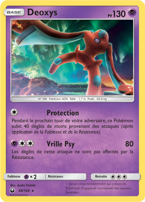 Carte Pokémon Deoxys 68/168 Rare Tempête Céleste