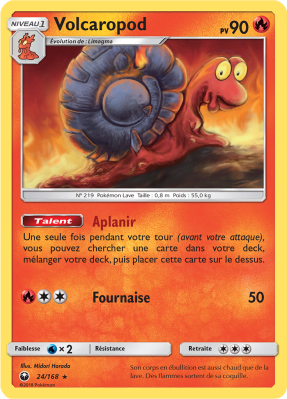 Carte Pokémon Volcaropod 24/168 Rare Tempête Céleste
