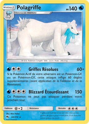 Carte Pokémon Polagriffe 62/214 Rare Tonnerre Perdu
